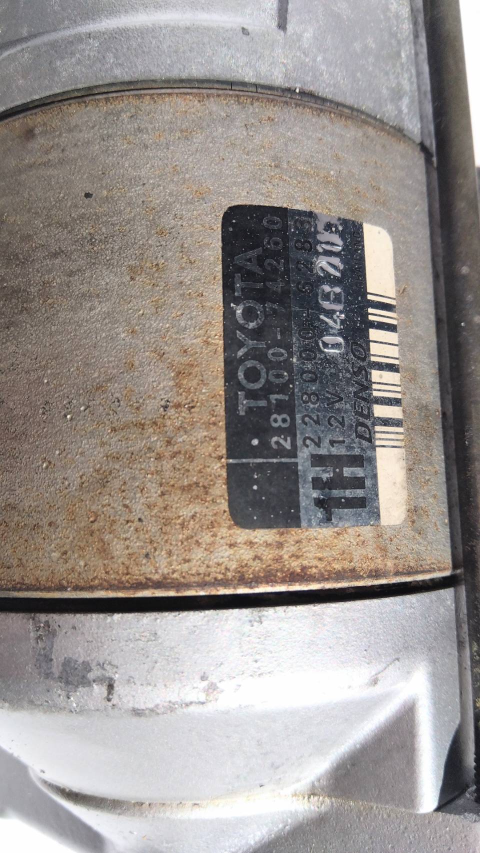 スターター　純正品番　TOYOTA28100-74260